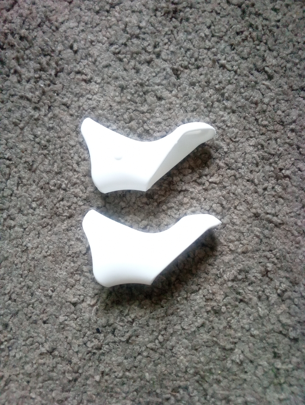 2pcs Road Bicycle Shifter Brake Lever Hood - White